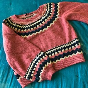 Beautiful 80’s style balloon-sleeve sweater